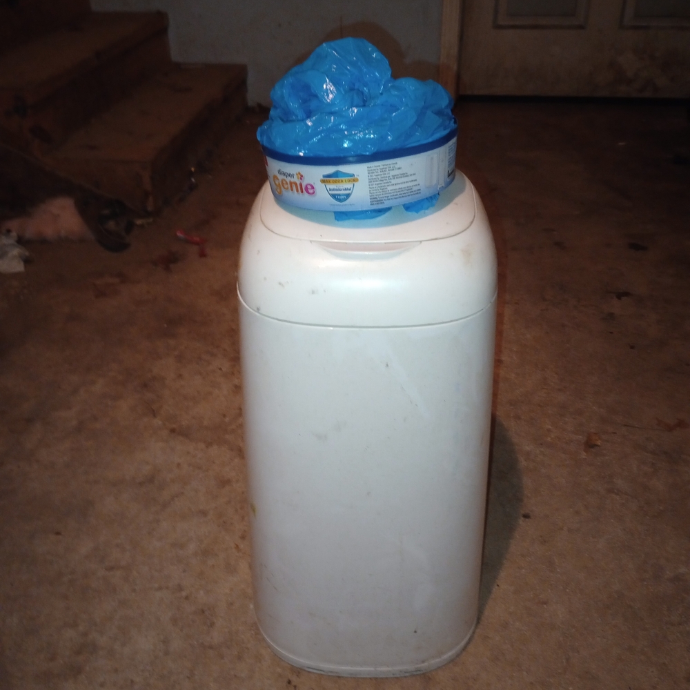 White Diaper Disposal System